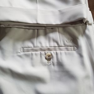 Flat front with cuffs summer cropped pant